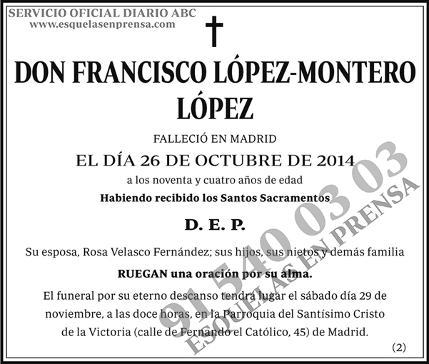 Francisco López-Montero López